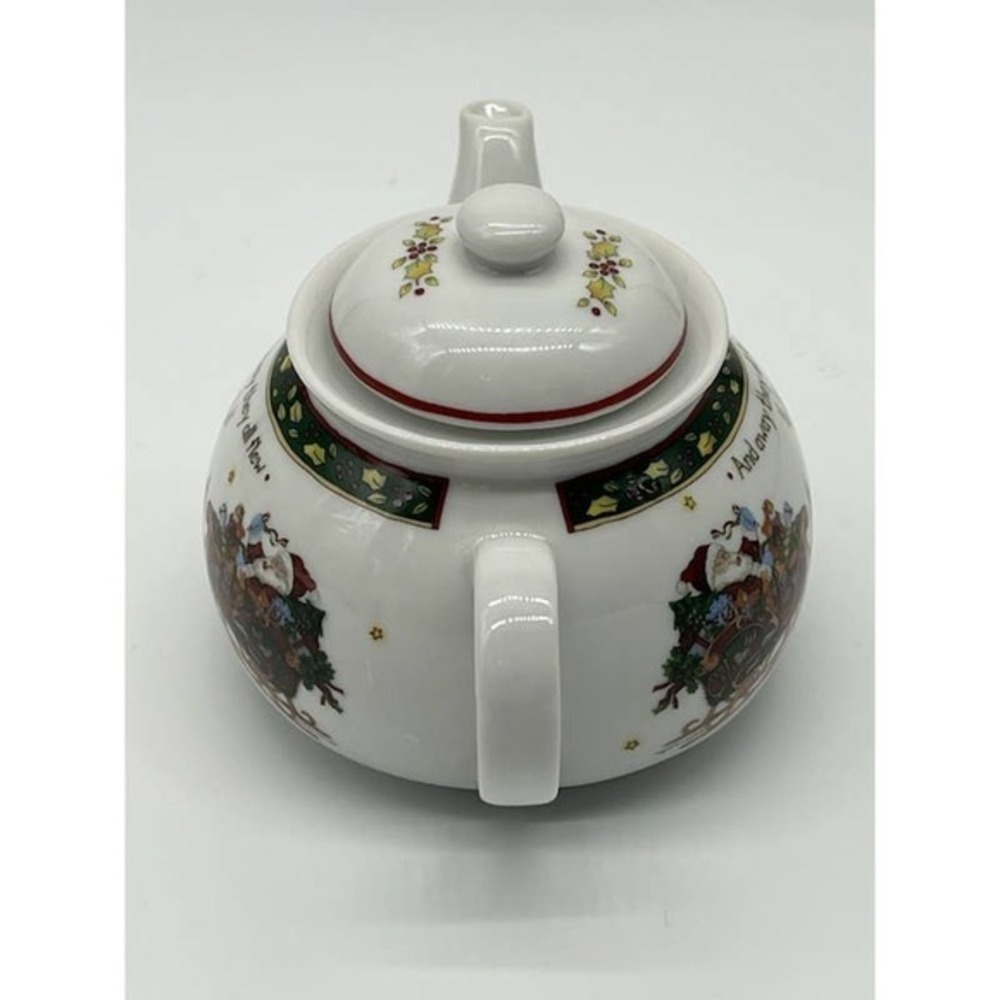 Portmeirion Studios Fine Translucent Porcelain Mini Christmas Teapot - Picture 5 of 10